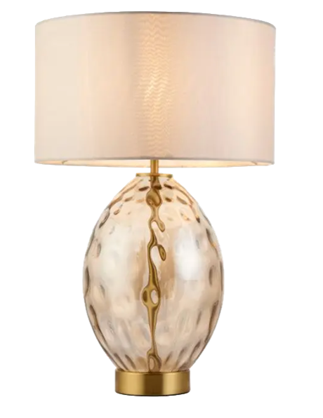 Styled bedside table lamp detail